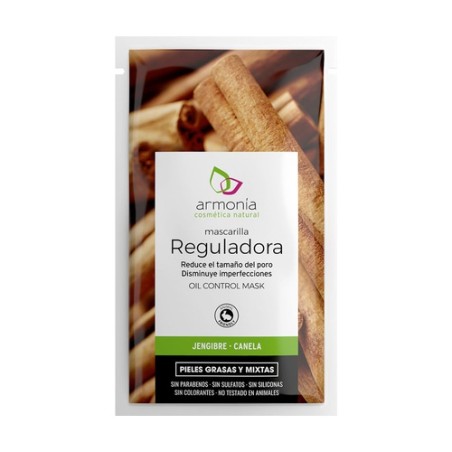 Mascarilla reguladora jengibre- canela 10 g ( armonía )