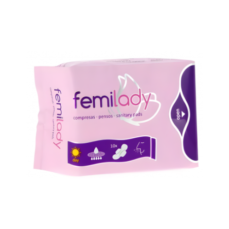 Compresas super absorbete día 10 unds. ( femilady )
