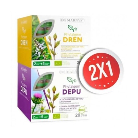 Pack phytalgem dren bio + phytalgem depu bio ( Marnys ) 20 x 10 ml