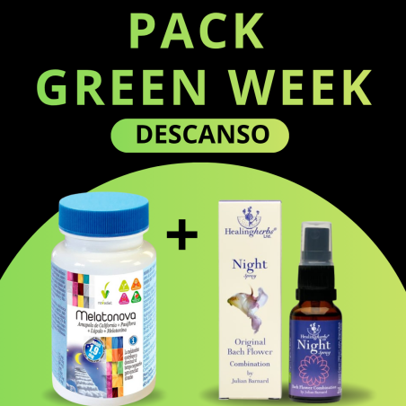 Pack melatonova 60 cap ( Novadiet ) + Flores de bach 20 ml ( Healing herbs )