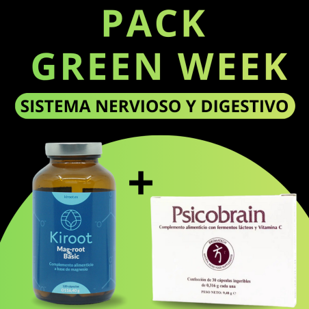 Pack magnesio kiroot 60 cap ( Koco mag ) + Psicobrain 30 cap ( Bromatech )