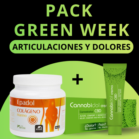 Pack canabidol crema CBD 75 ml ( Laboratorios Tegor ) + Epadol colágeno marino con stevia 300 g ( ENS )