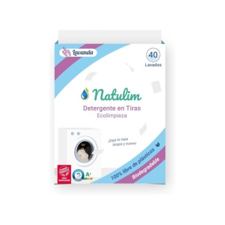 Detergente en tiras lavanda 40 lavados ( Natulim )